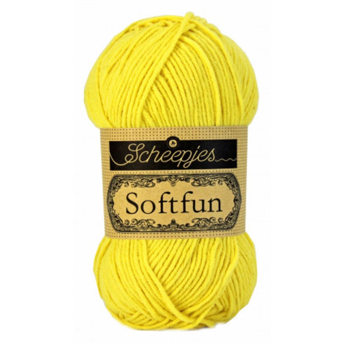 Scheepjes Softfun Garn Unicolor 2518 Gul