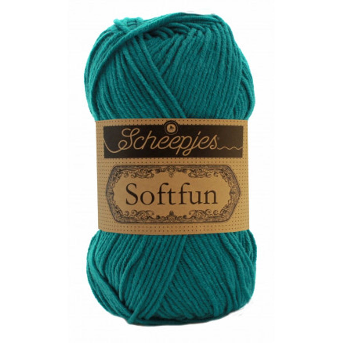 Scheepjes Softfun Garn Unicolor 2604 Petrol