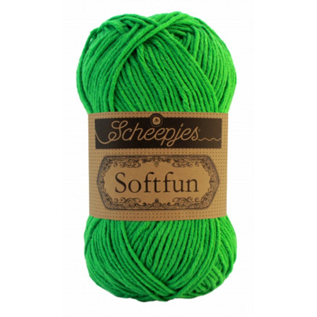 Scheepjes Softfun Garn Unicolor 2605 Klar Grøn