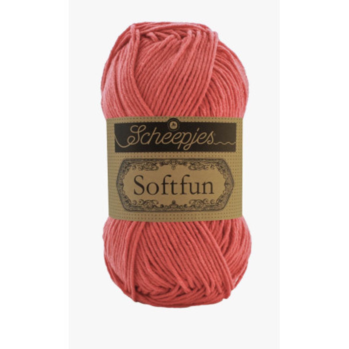 Scheepjes Softfun Garn Unicolor 2607 Rød