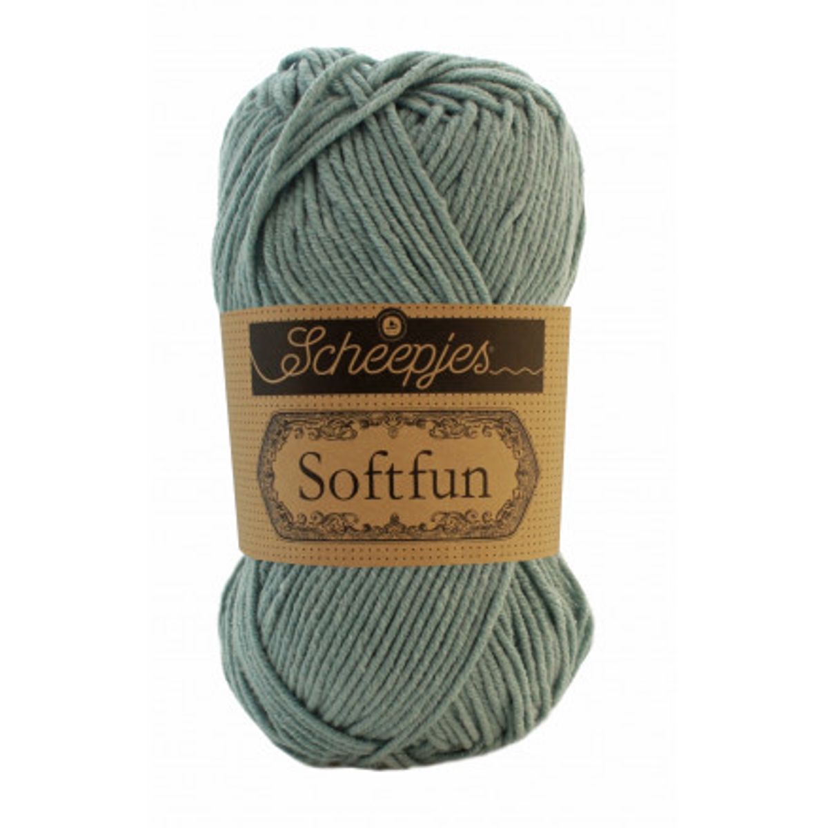 Scheepjes Softfun Garn Unicolor 2625 Søgrøn