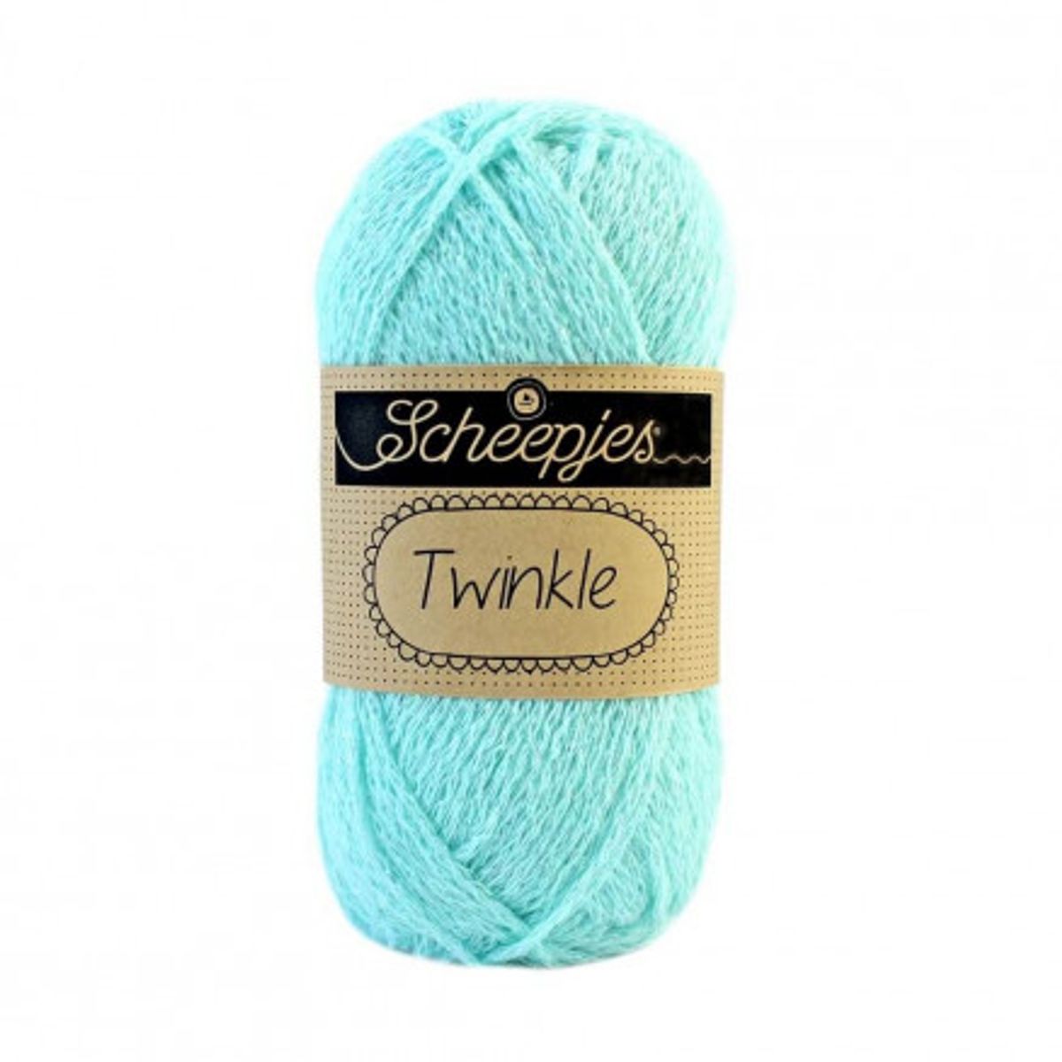 Scheepjes Twinkle Garn Glimmer 921 Lys Turkis