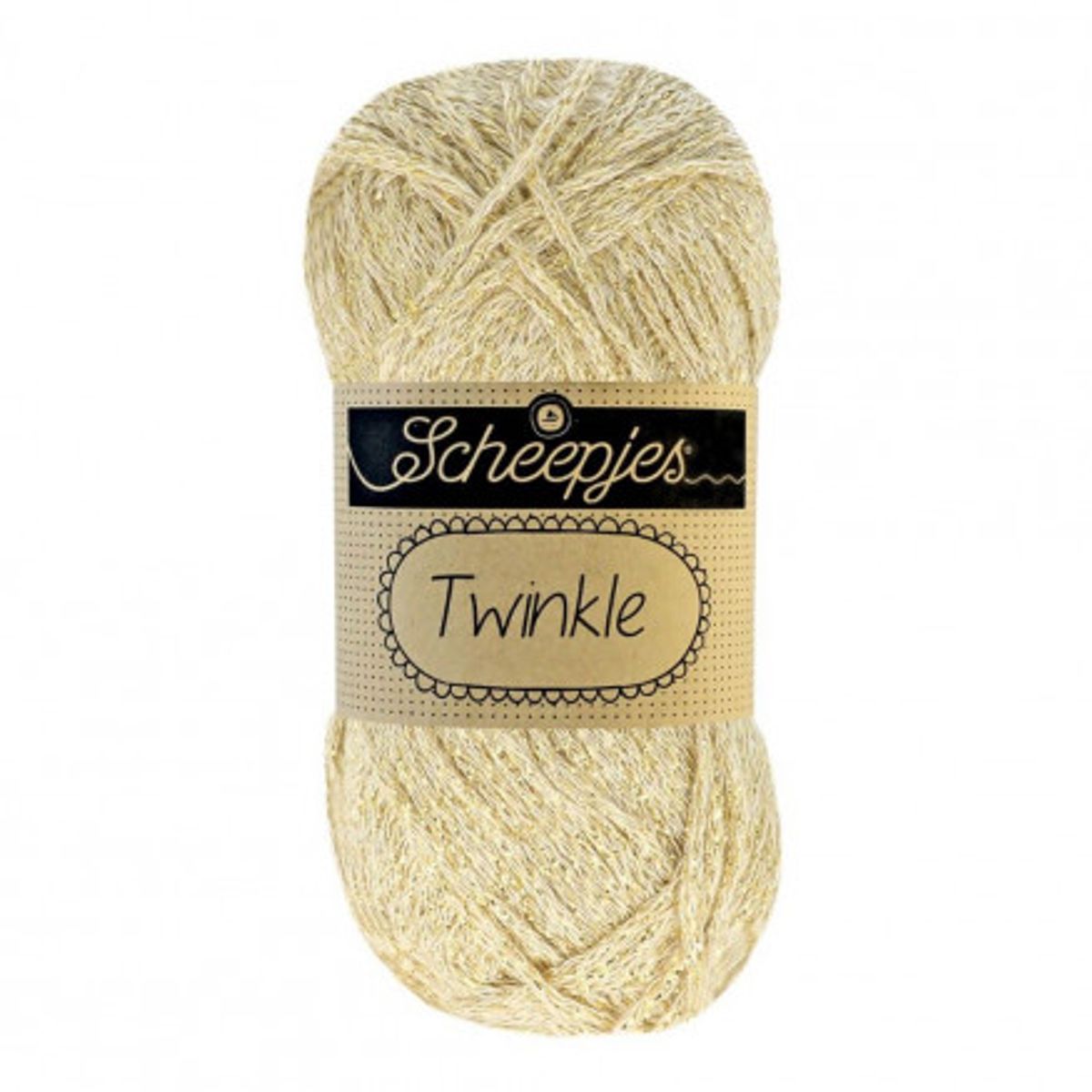 Scheepjes Twinkle Garn Glimmer 938 Lys Guld