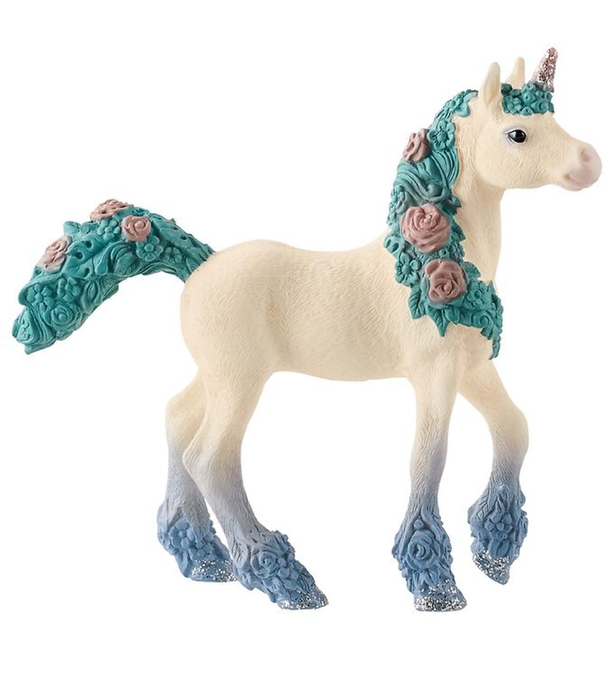 Schleich Bayala - H:10 cm - Blomsterenhjørning Føl 70591