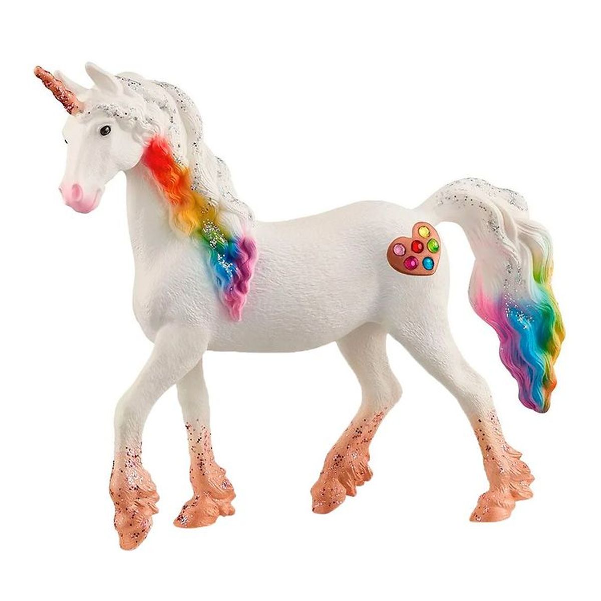 Schleich Bayala - Regnbueenhjørning Hingst - H: 11,5 cm 70725