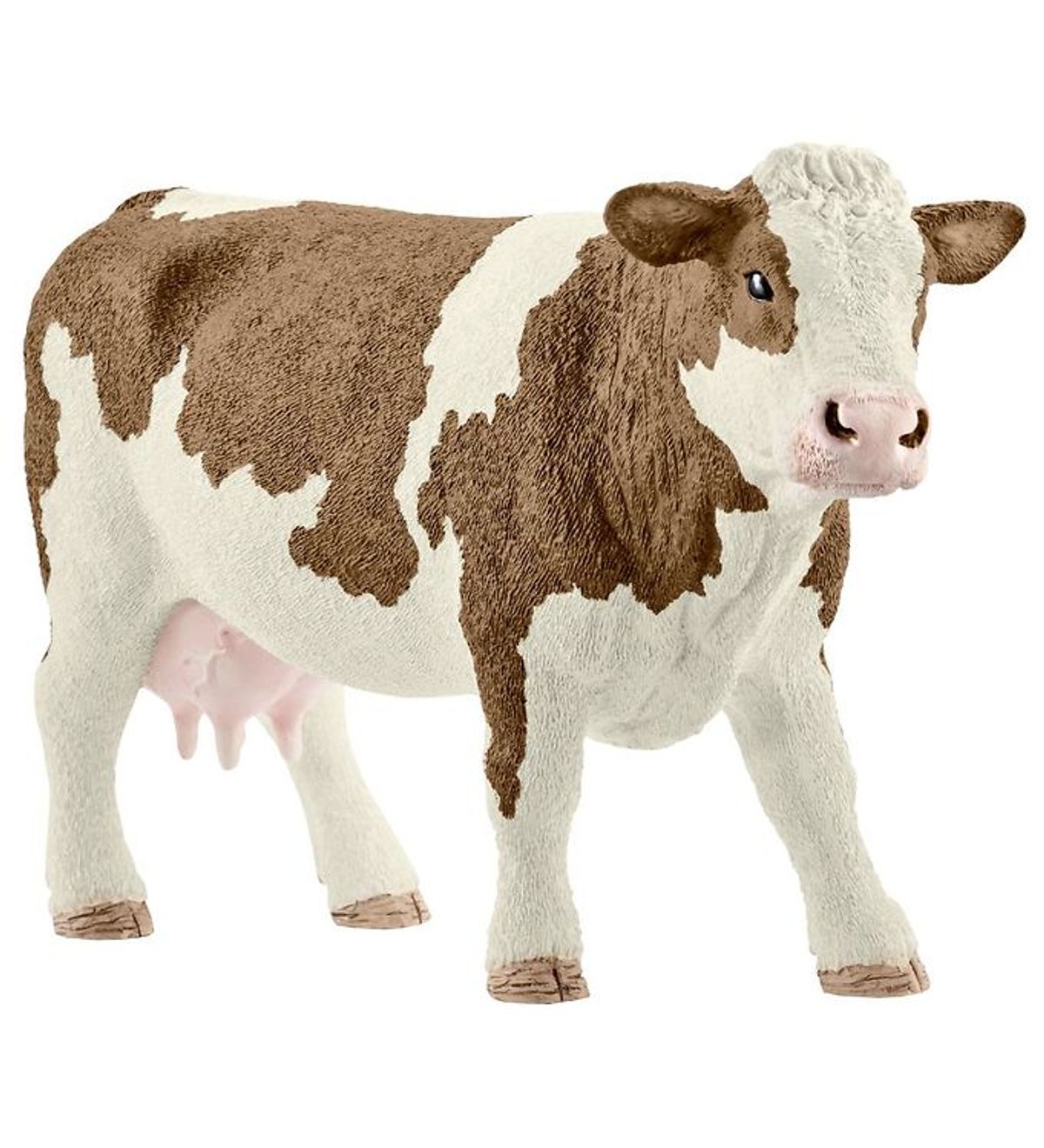 Schleich Dyr - Rødbroget Ko - H: 8 cm 13801