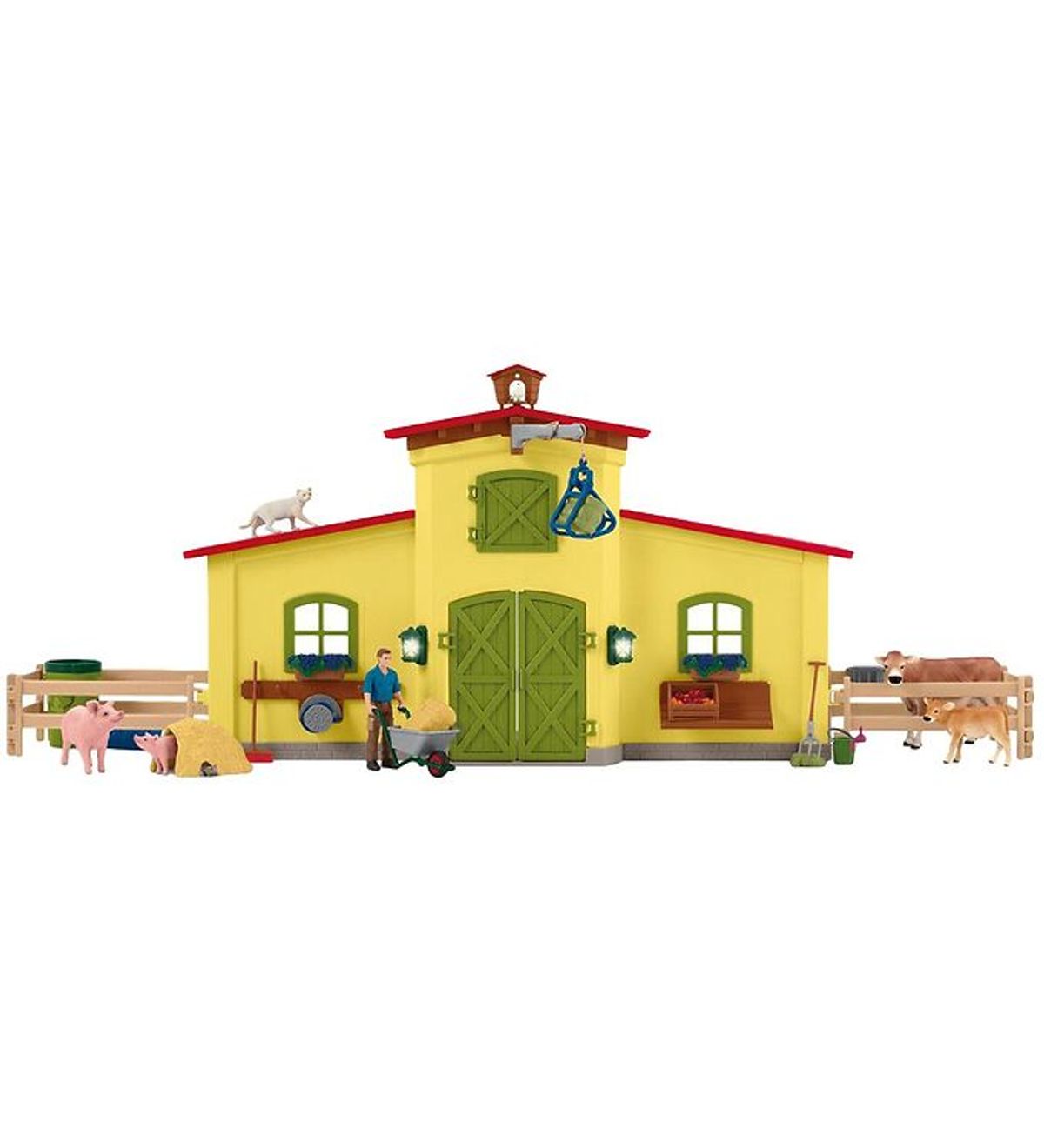 Schleich Farm World - 50x16x30 cm - Stor Bondegård 42605 - Gul