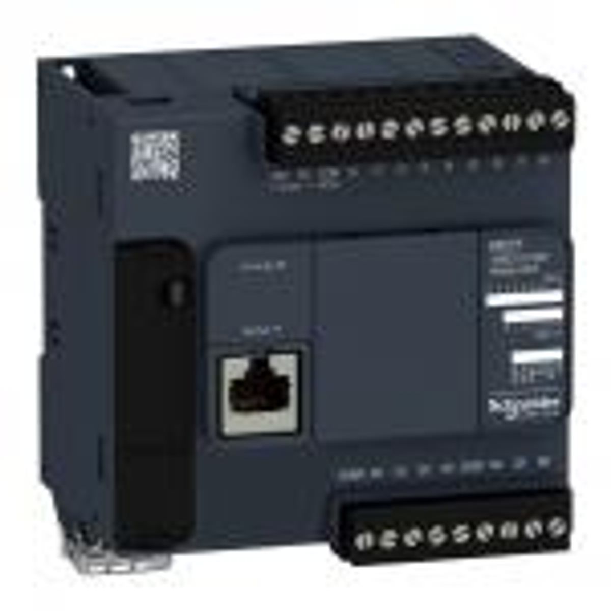 Schneider TM221 PLC, DI9,AI2,DO7 RELÆ, 230 V