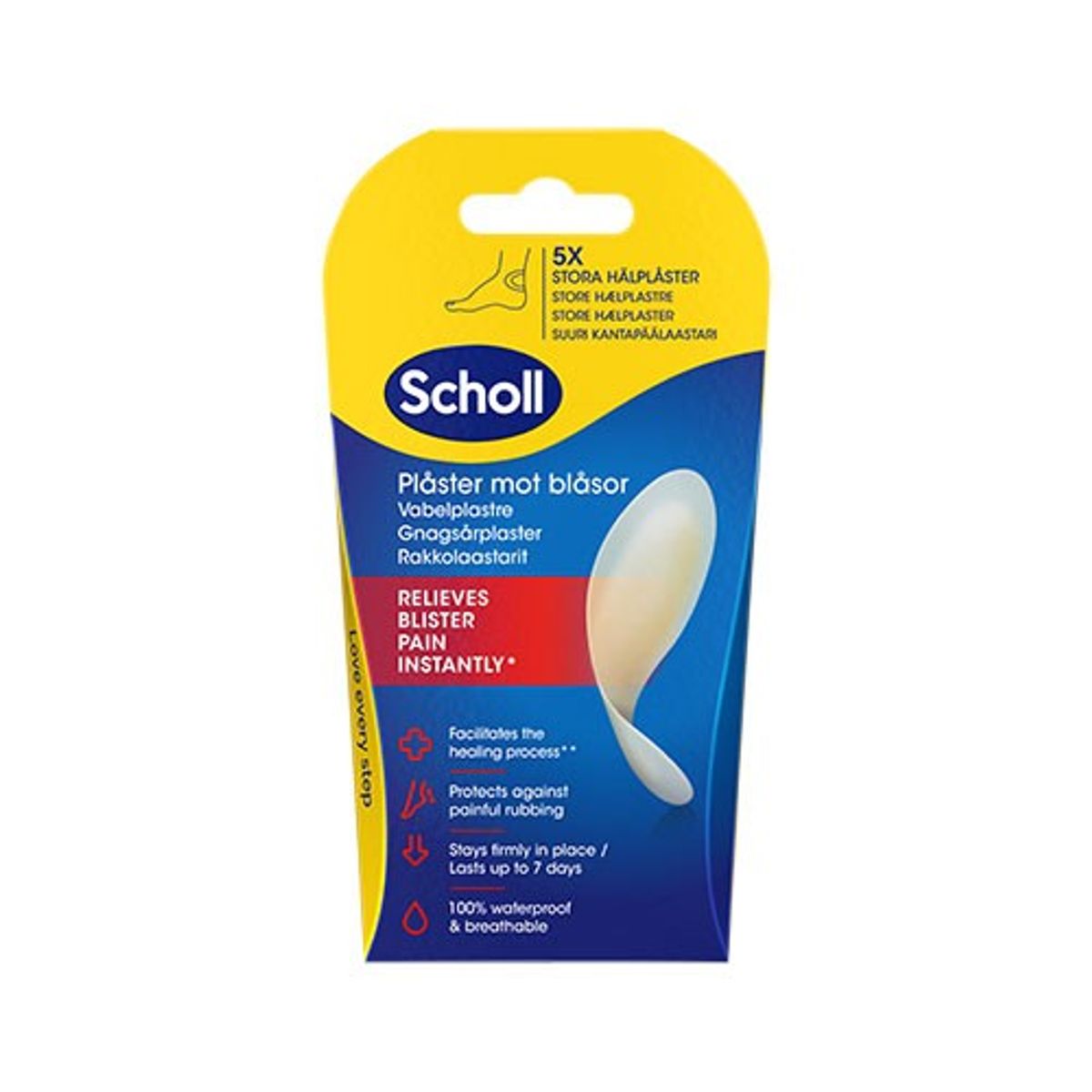 Scholl Blister Plasters Heel 5 stk - 1 pakke