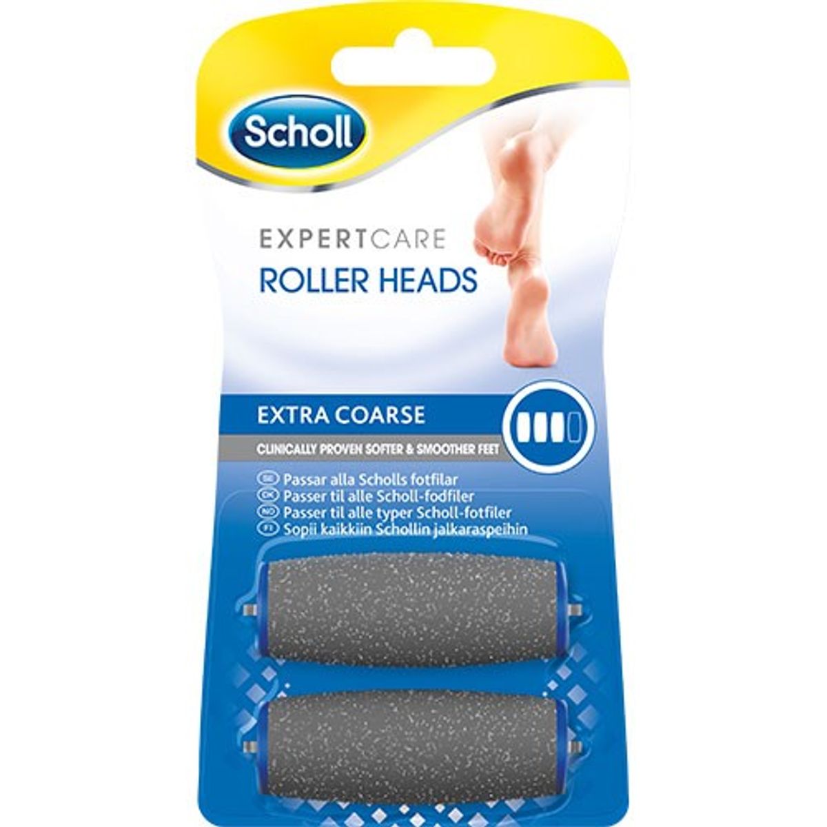 Scholl Electronic Extra Coarse Refill - 1 pakke