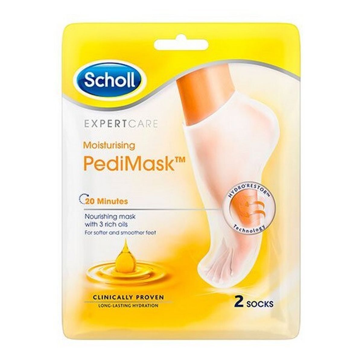 Scholl - Expert Care Moisturising PediMask 3 Rich Oils - 2 Socks