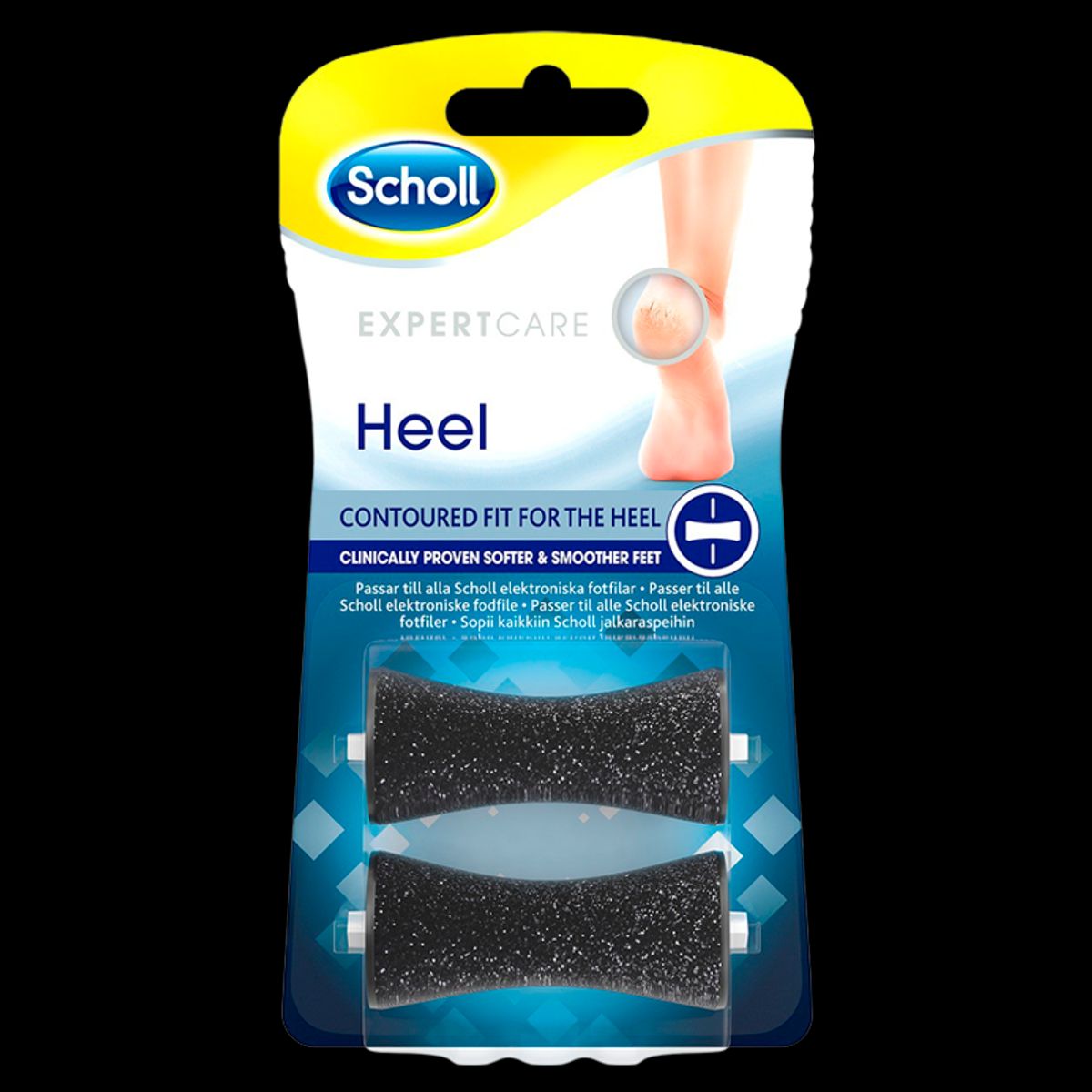 Scholl ExpertCare Elektronisk Fodfil Hæl Refill (2 stk)