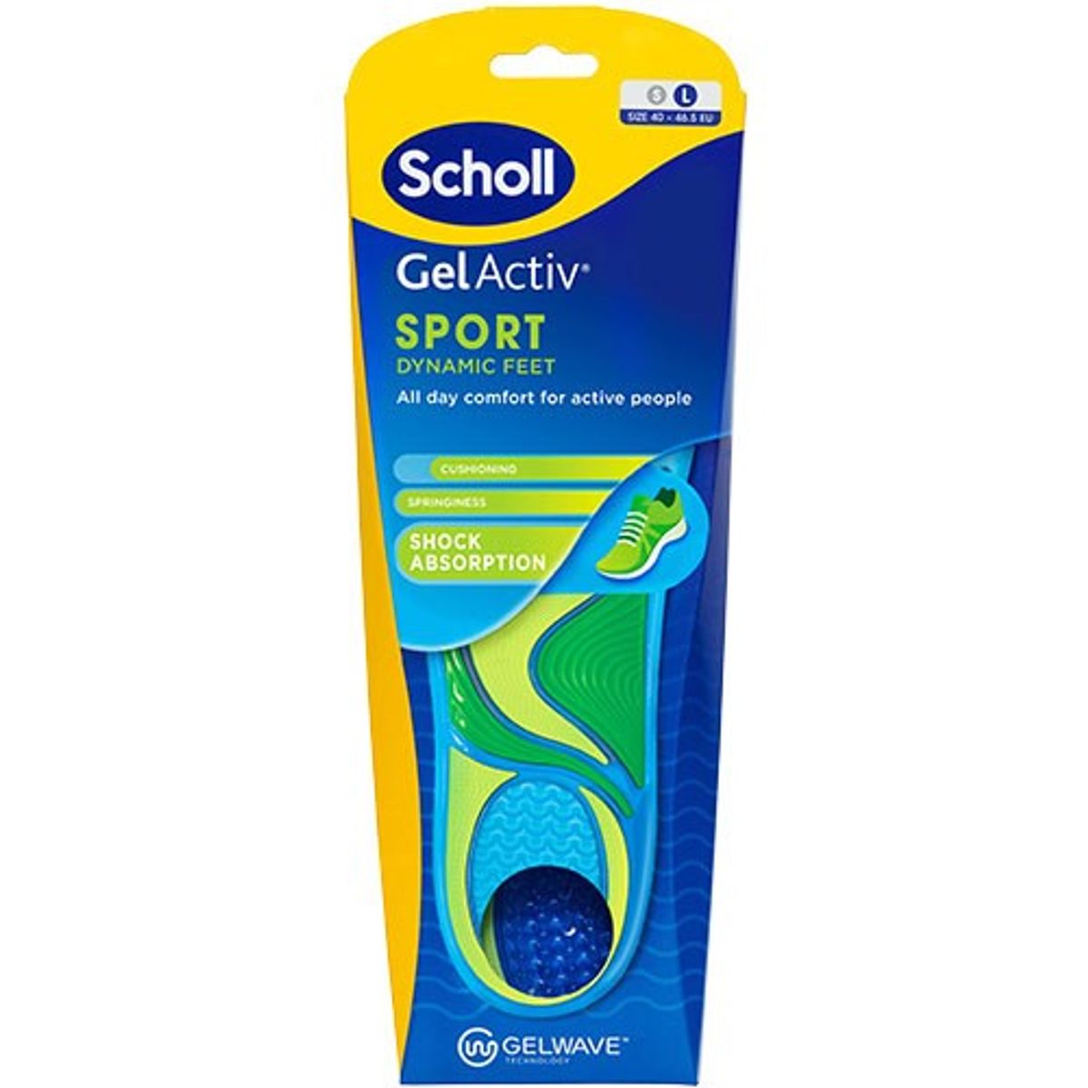 Scholl Gel Activ Insole Sport (L) - 1 pakke