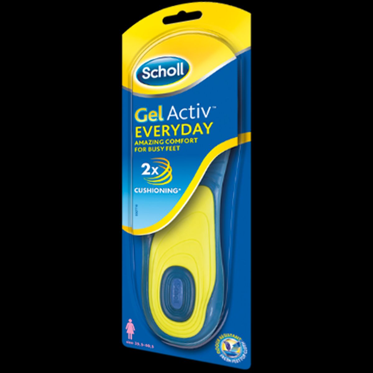 Scholl GelActiv Everyday Indlægssåler - str. 35,5-40,5