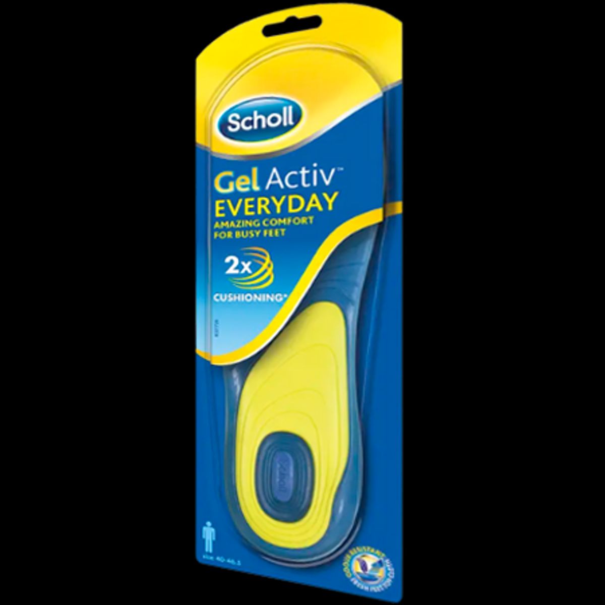 Scholl GelActiv Everyday Indlægssåler - str. 40-46,5