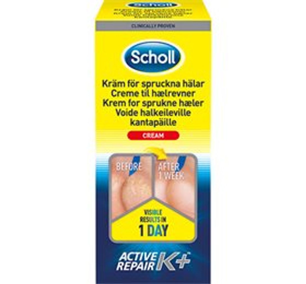 Scholl Heel Crack Cream Act.repair K+ 120 ml.