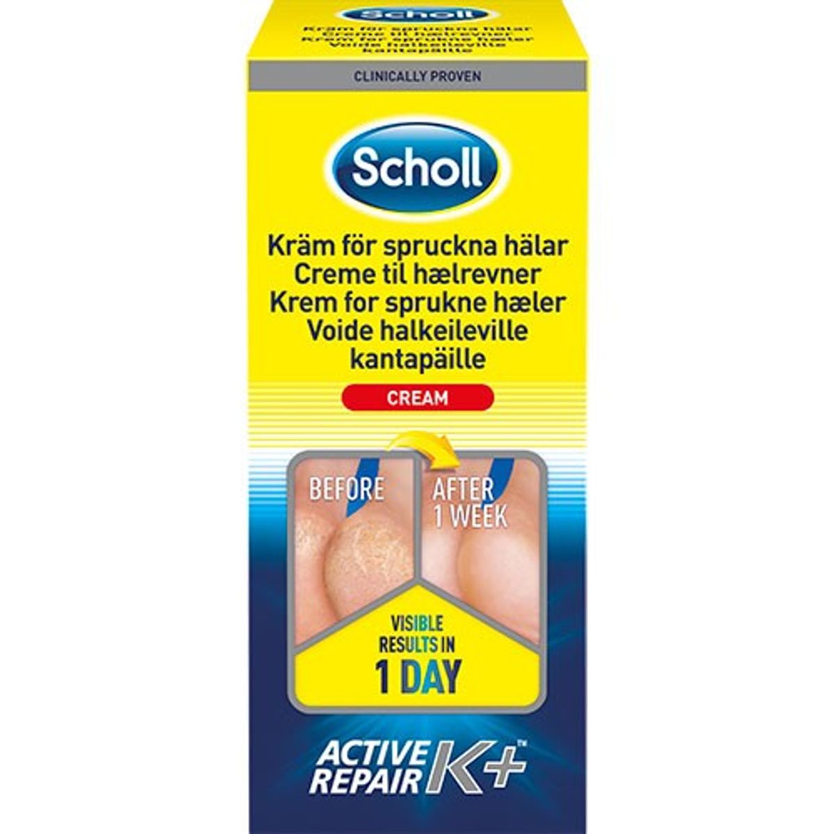 Scholl Heel Crack Cream Act.repair K+ - 120 ml