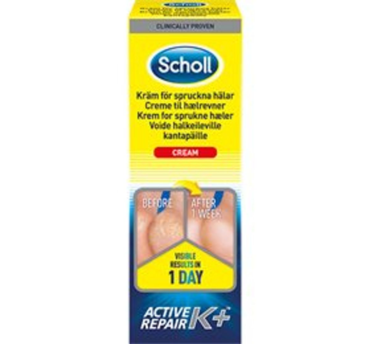 Scholl Heel Crack Cream Act.repair K+ 60 ml.