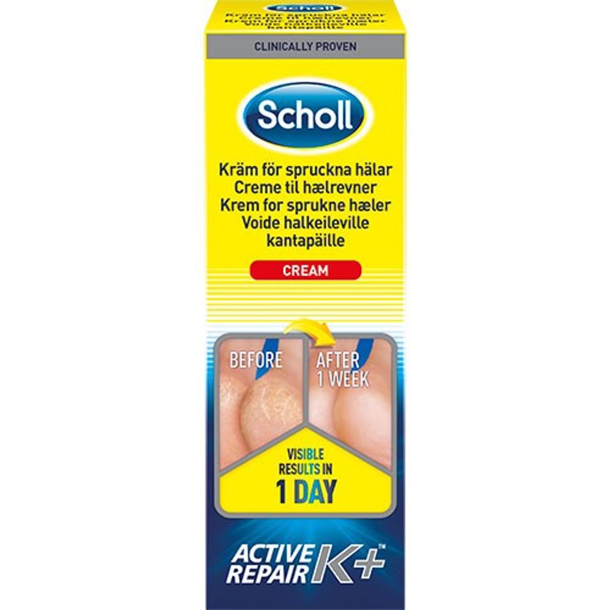 Scholl Heel Crack Cream Act.repair K+ - 60 ml