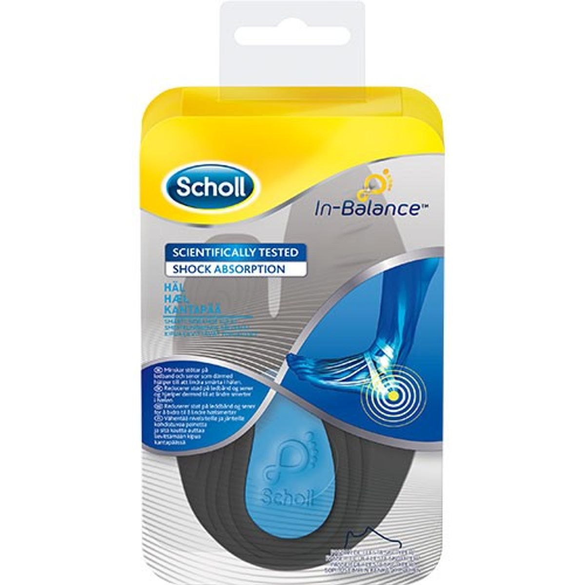 Scholl Med Insoles Heel (M) - 1 pakke