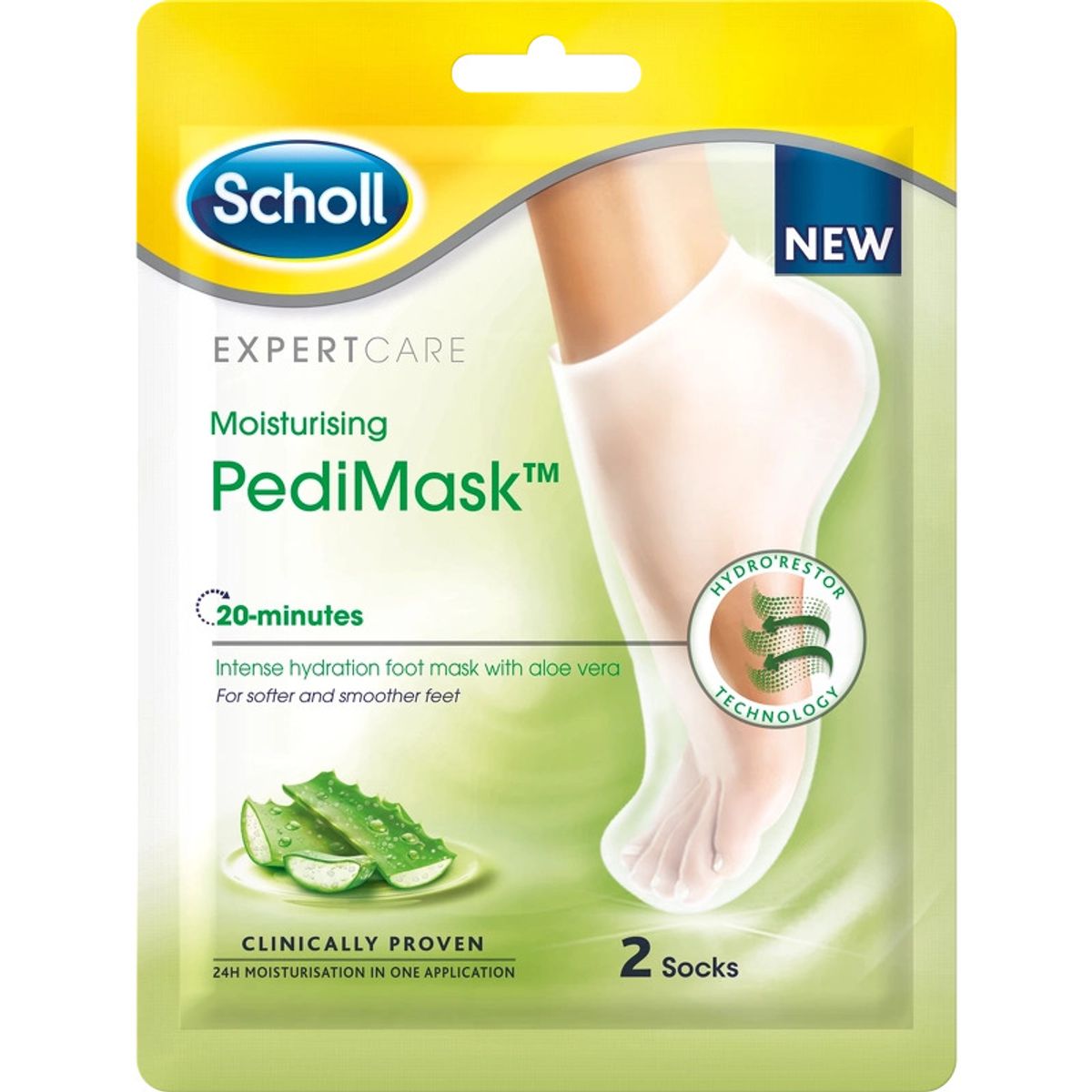 Scholl Moisturising PediMask - Aloe