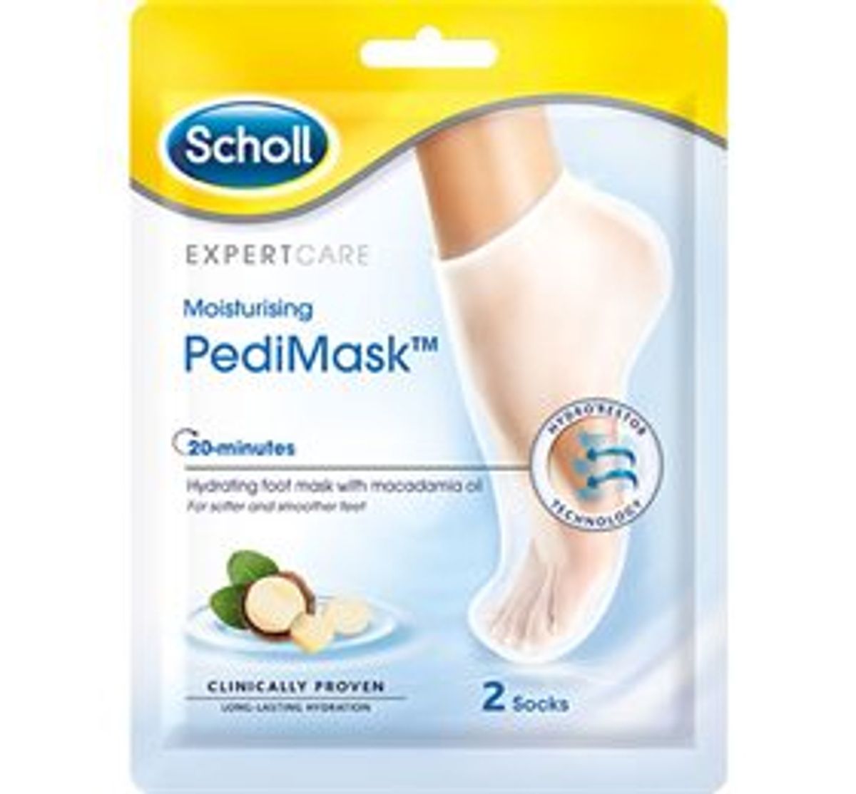 Scholl PediMask 2 socks 1 pk.