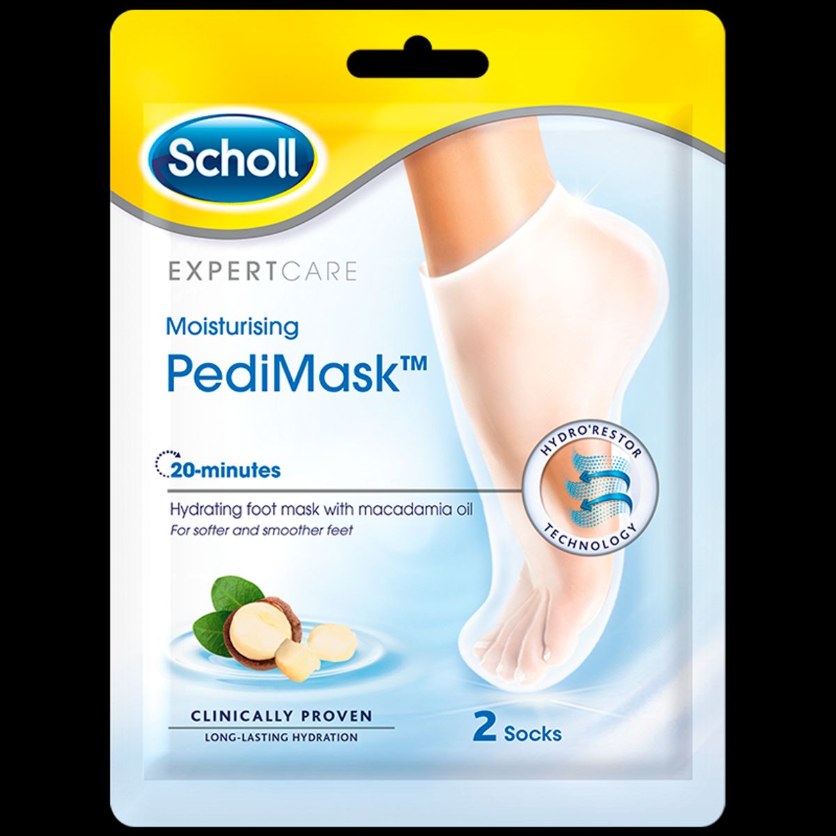 Scholl PediMask Macadamia (2 stk)