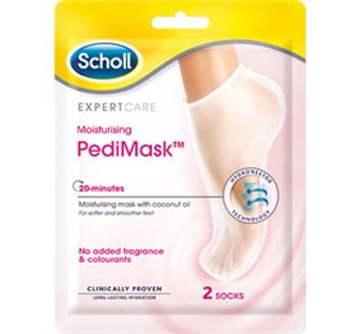 Scholl PediMask no perfume 2 socks 1 pk.