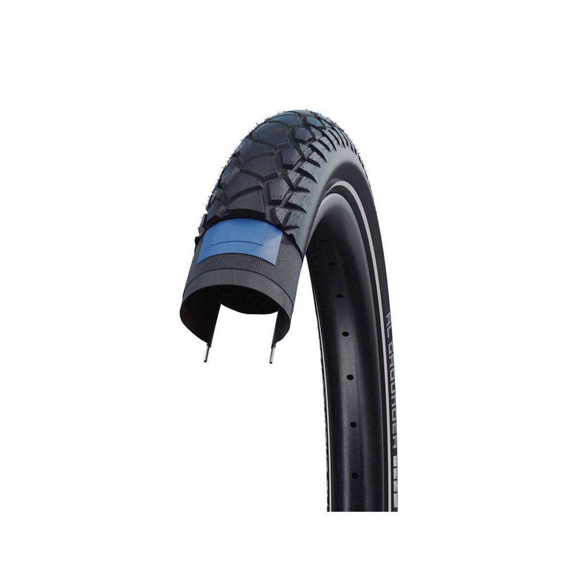 Schwalbe Al Grounder - Performance Line DD - Tråddæk - 27,5x2,60 (65-584) E-50 - Sort refleks