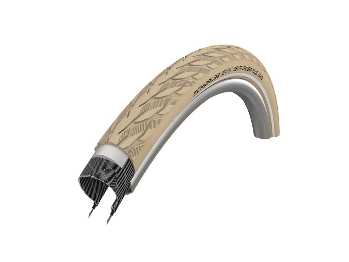 Schwalbe Delta Cruiser Plus - PunctureGuard - 28x1 1/2 (40-635) Creme refleks