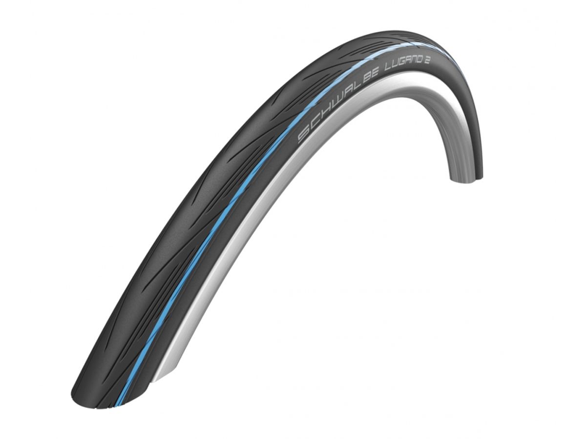 Schwalbe Lugano II - K-Guard Tråddæk - 700x25c (25-622) Sort/Blå