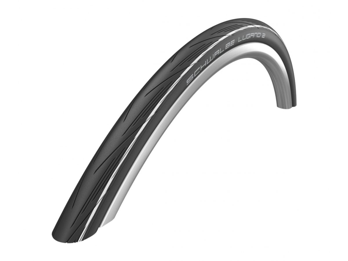 Schwalbe Lugano II - K-Guard Tråddæk - 700x25c (25-622) Sort/Hvid