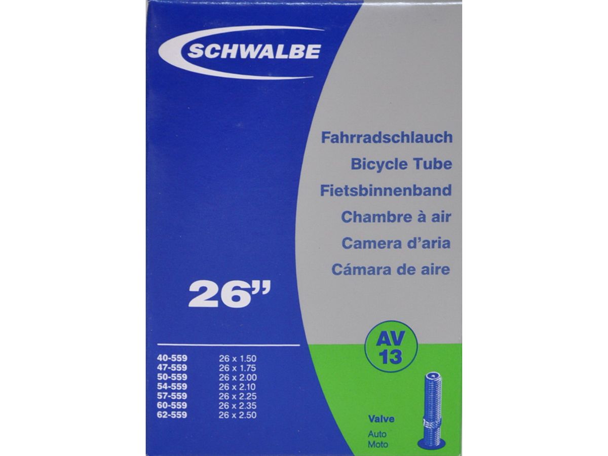 Schwalbe slange 26 x 1,50-2,50 med Auto ventil AV13