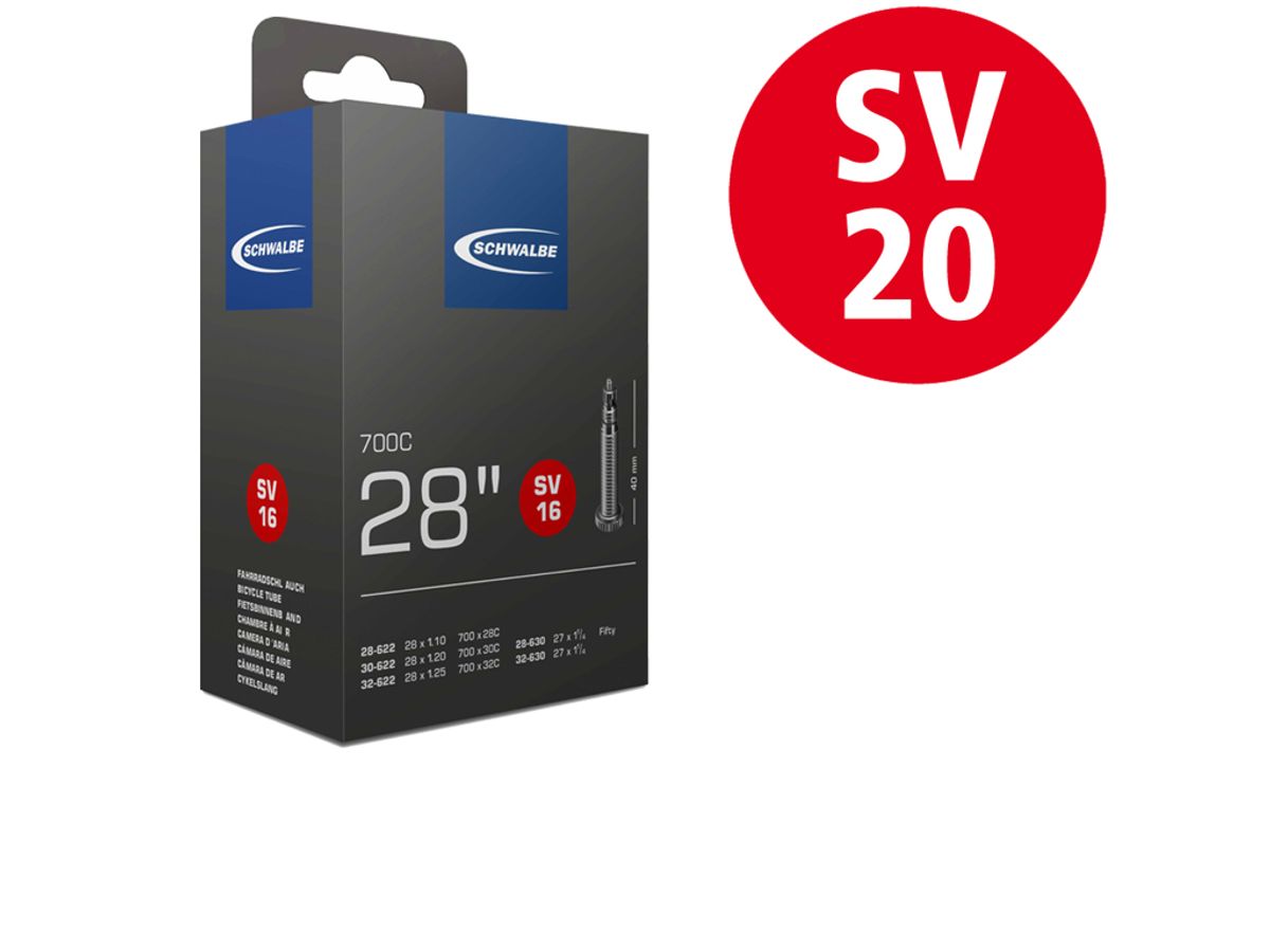 Schwalbe slange 700x18-25c X-Light med 50mm lang Racerventil SV20