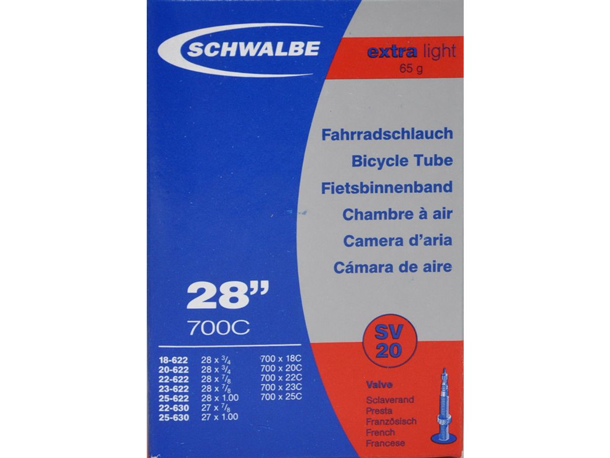 Schwalbe slange 700x18-25c X-Light med Racer ventil SV20