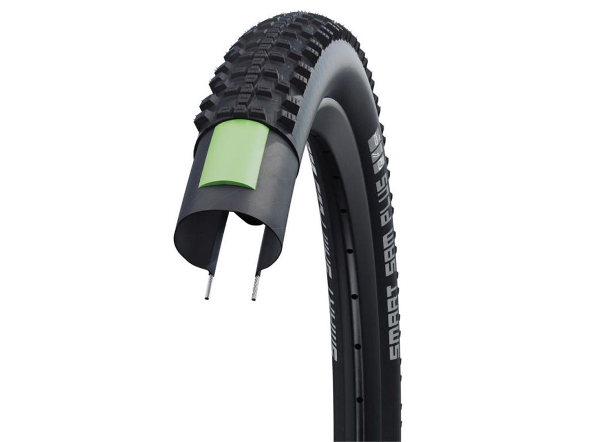 Schwalbe Smart Sam Plus - DD GreenGuard Tråddæk - 29x2,10(54-622) E-50 - Sort