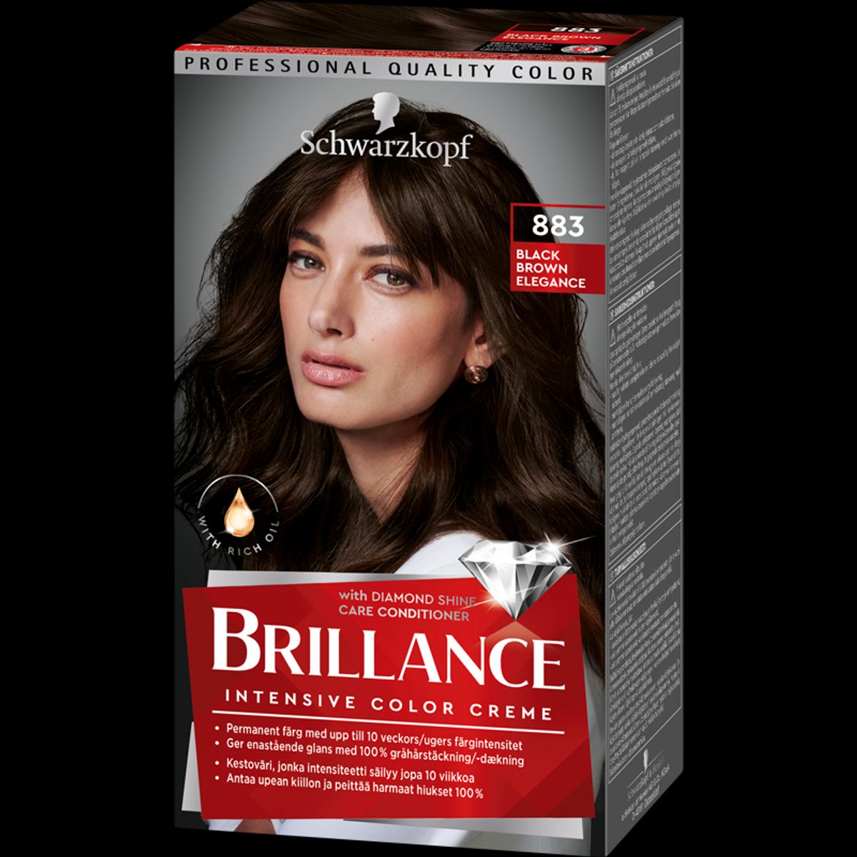 Schwarzkopf Brillance 883 Blackbrown Elegance