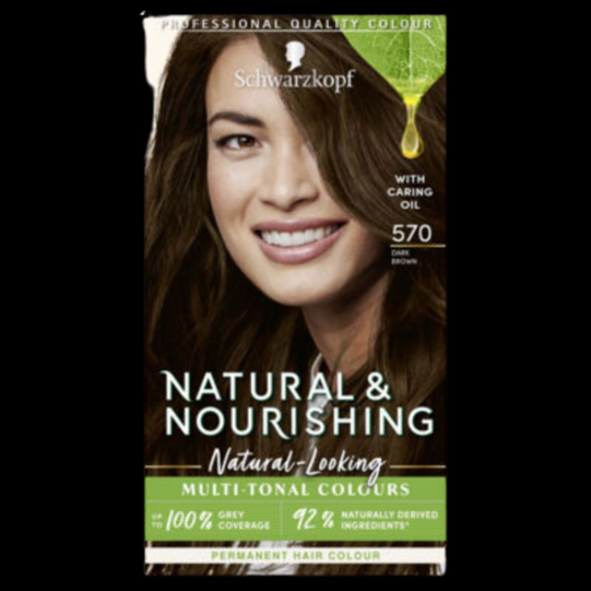 Schwarzkopf Natural & Nourishing Dark Brown 570 Hårfarve