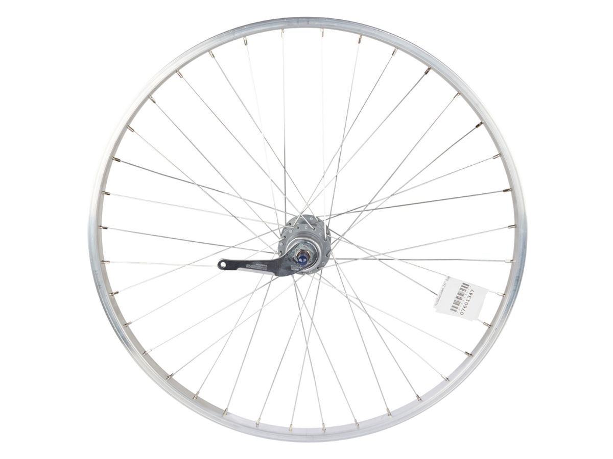 Schürmann 26" baghjul - Aluminiumsfælg - 21-559 - Shimano Nexus 3 gear - Sølv