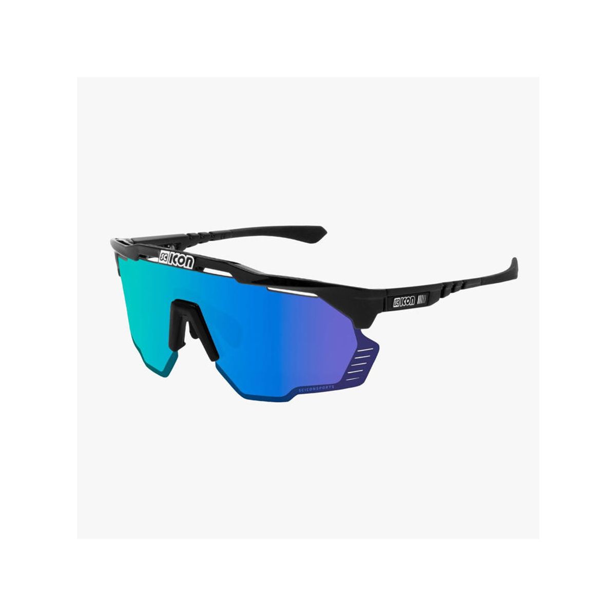 Scicon Aeroshade Kunken - Cykelbrille - Multimirror Blue / Black Gloss