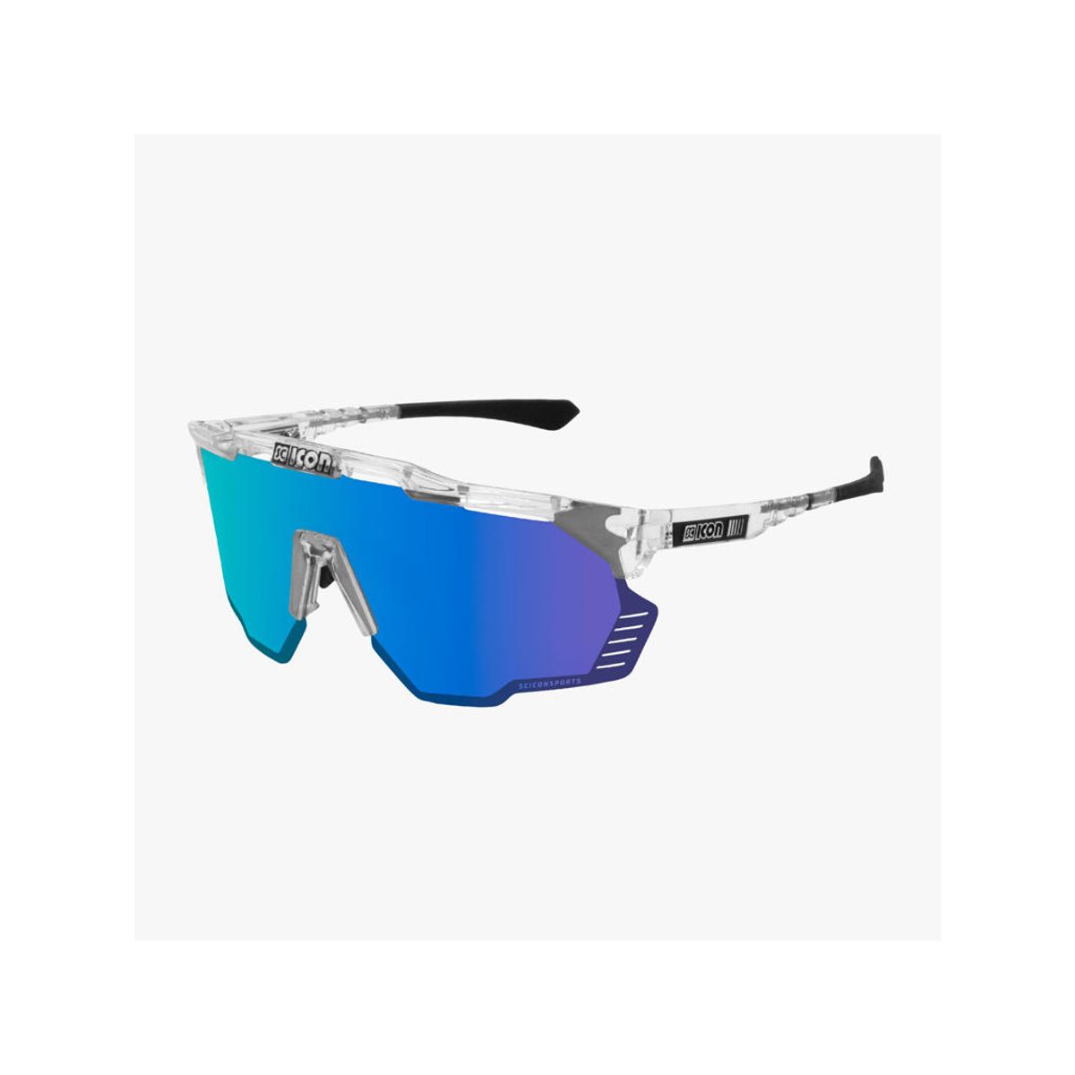 Scicon Aeroshade Kunken - Cykelbrille - Multimirror Blue / Crystal Gloss