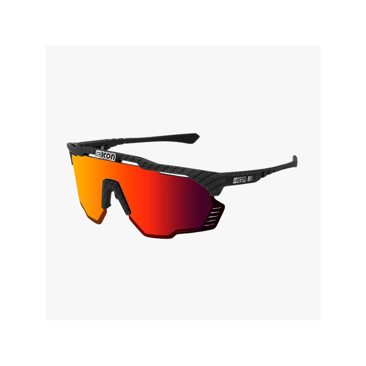 Scicon Aeroshade Kunken - Cykelbrille - Multimirror Red / Carbon Matt