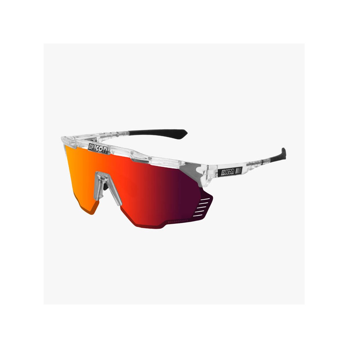 Scicon Aeroshade Kunken - Cykelbrille - Multimirror Red / Crystal Gloss