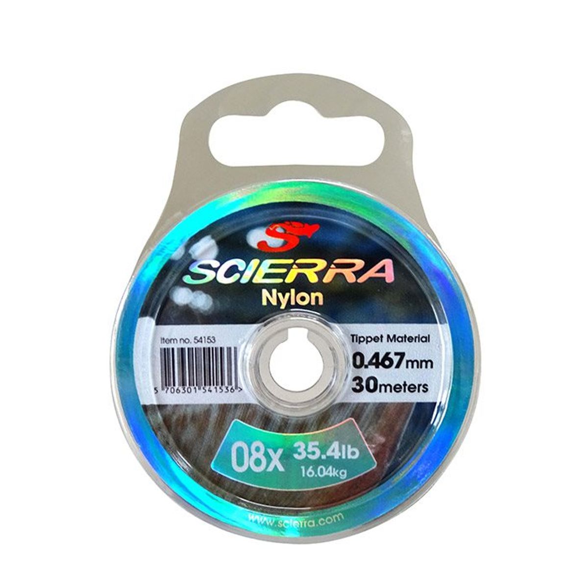 Scierra Nylon forfangsmateriale, 30m-0,331mm/8,36kg - Forfang, tippet, andet