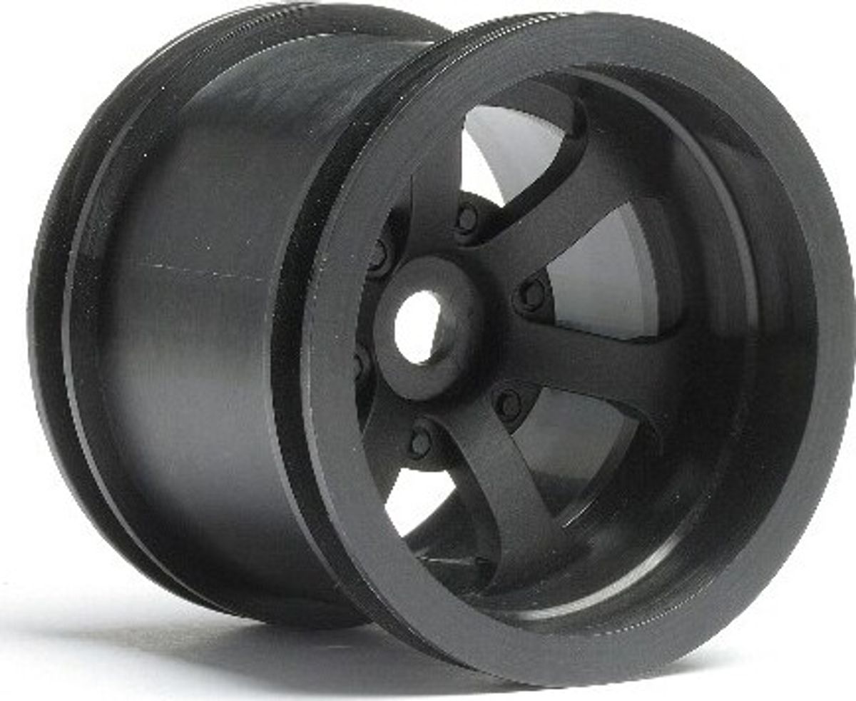 Scorch 6-spoke Wheel Black (2.2in/55x50mm/2pcs) - Hp3094 - Hpi Racing