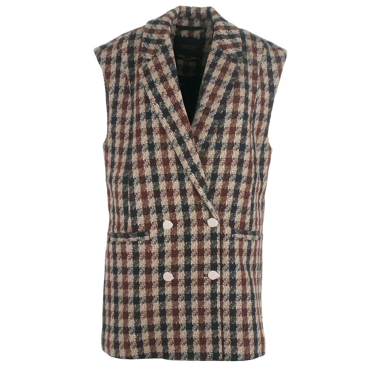 Scotch & Soda uld vest, sand - 188 - L+ - 40