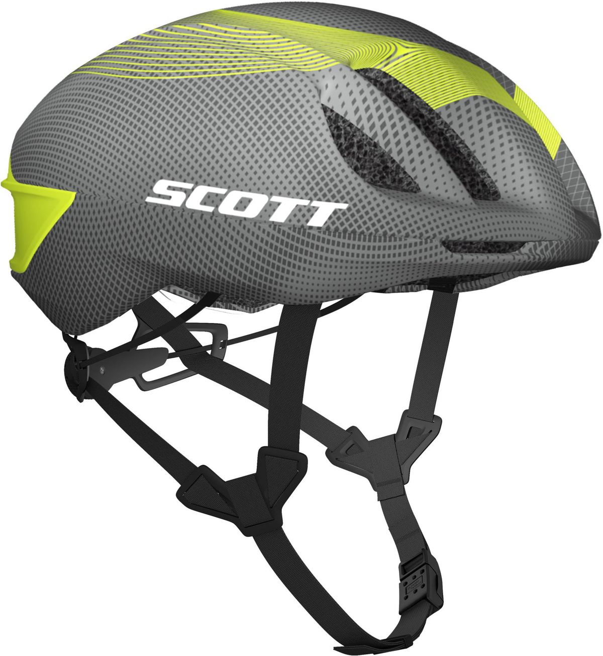 Scott Cadence Plus (MIPS) Hjelm - Diamond grey/Lime green