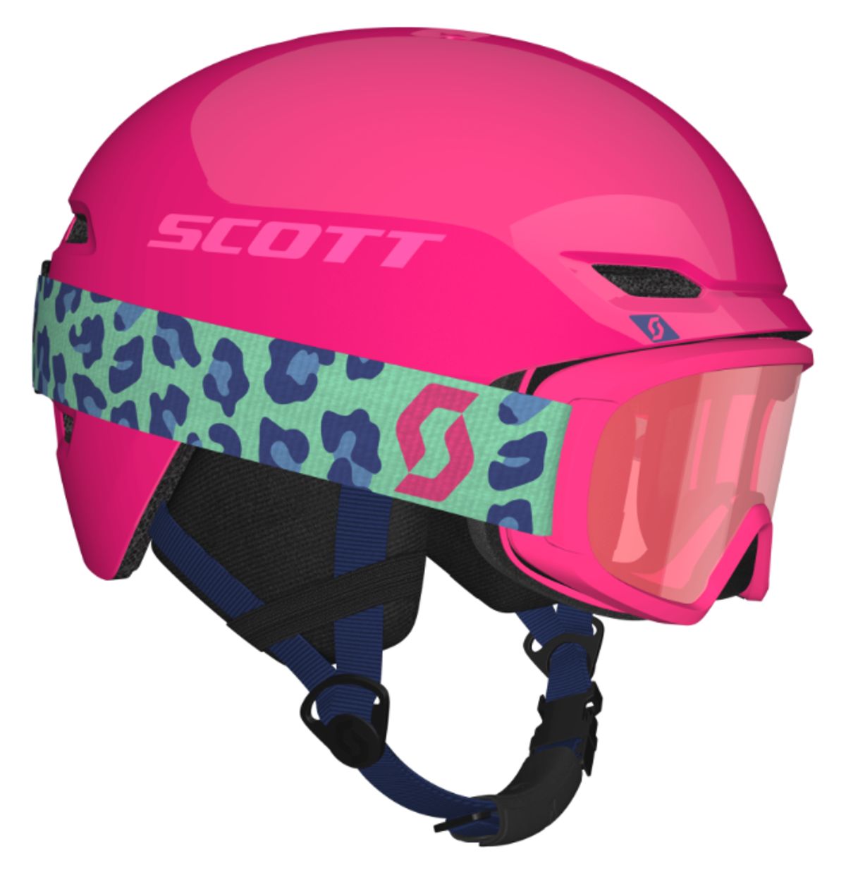 SCOTT Keeper 2 Skihjelm + Witty Skibriller Combo - Neon Pink