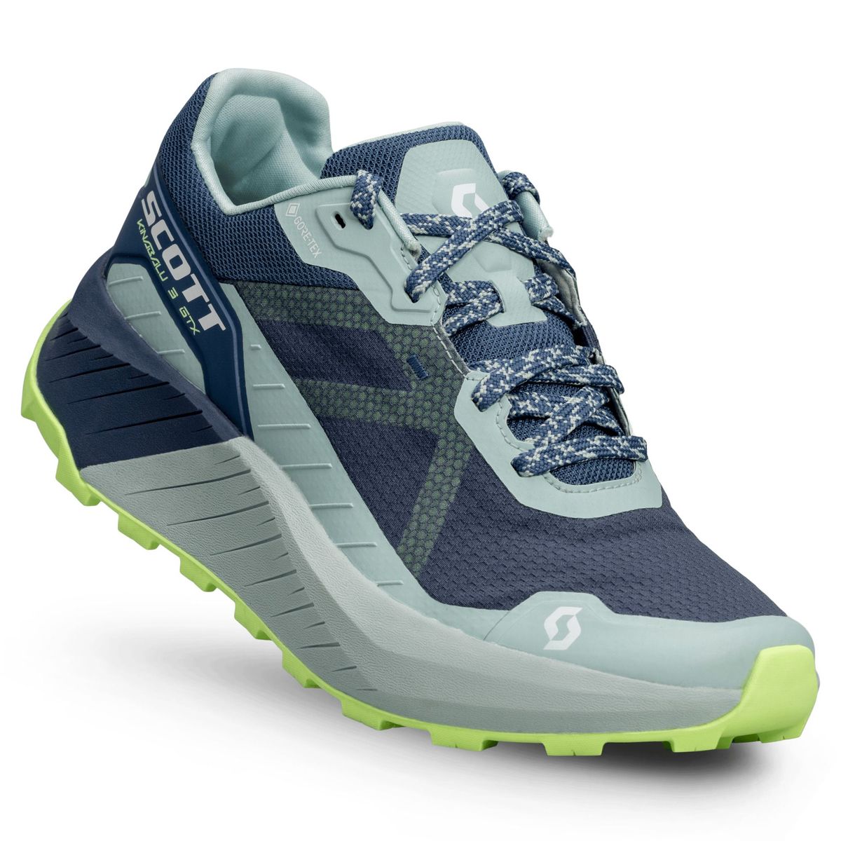 SCOTT Kinabalu 3 GTX Dame Sko Metal blue/Fresh green 37,5