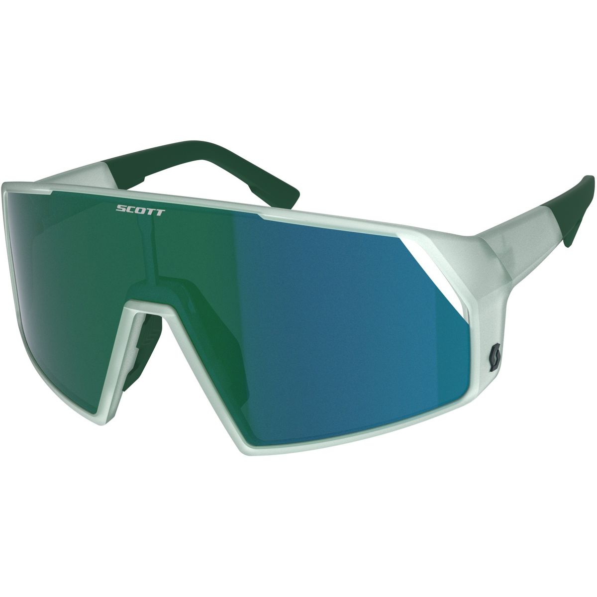 Scott Pro Shield Cykelbrille - Hvid/Grøn/Blå